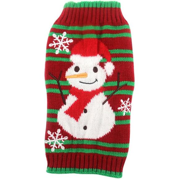 Dog Christmas Xmas Snowman Sweater Dog New size L - Picture 3 of 6